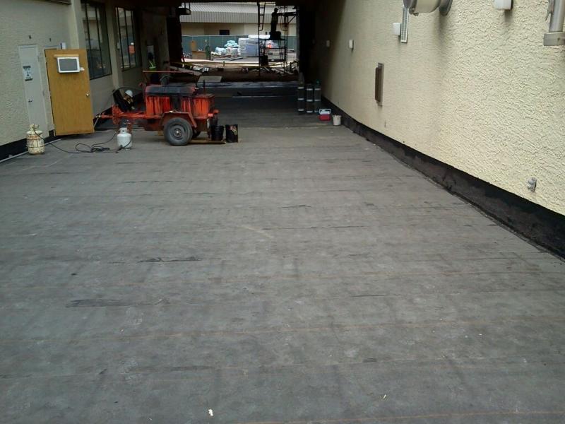 Soprema Colphene H Hot fluid applied over the Kitchen at the Westin